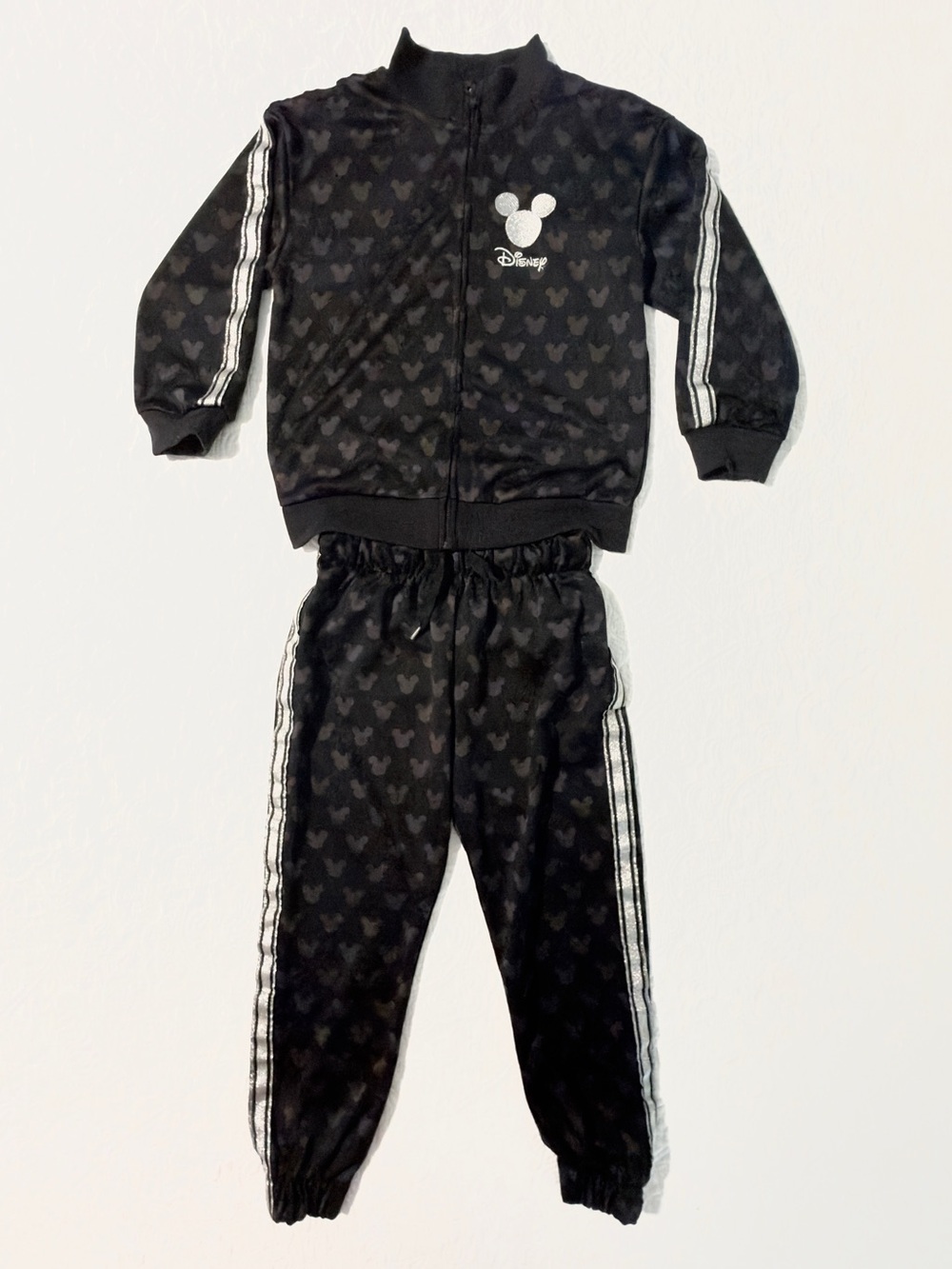H&M Disney | Mickey Mouse | Black | Jacket And Pants Set | Size 6 (5/6)